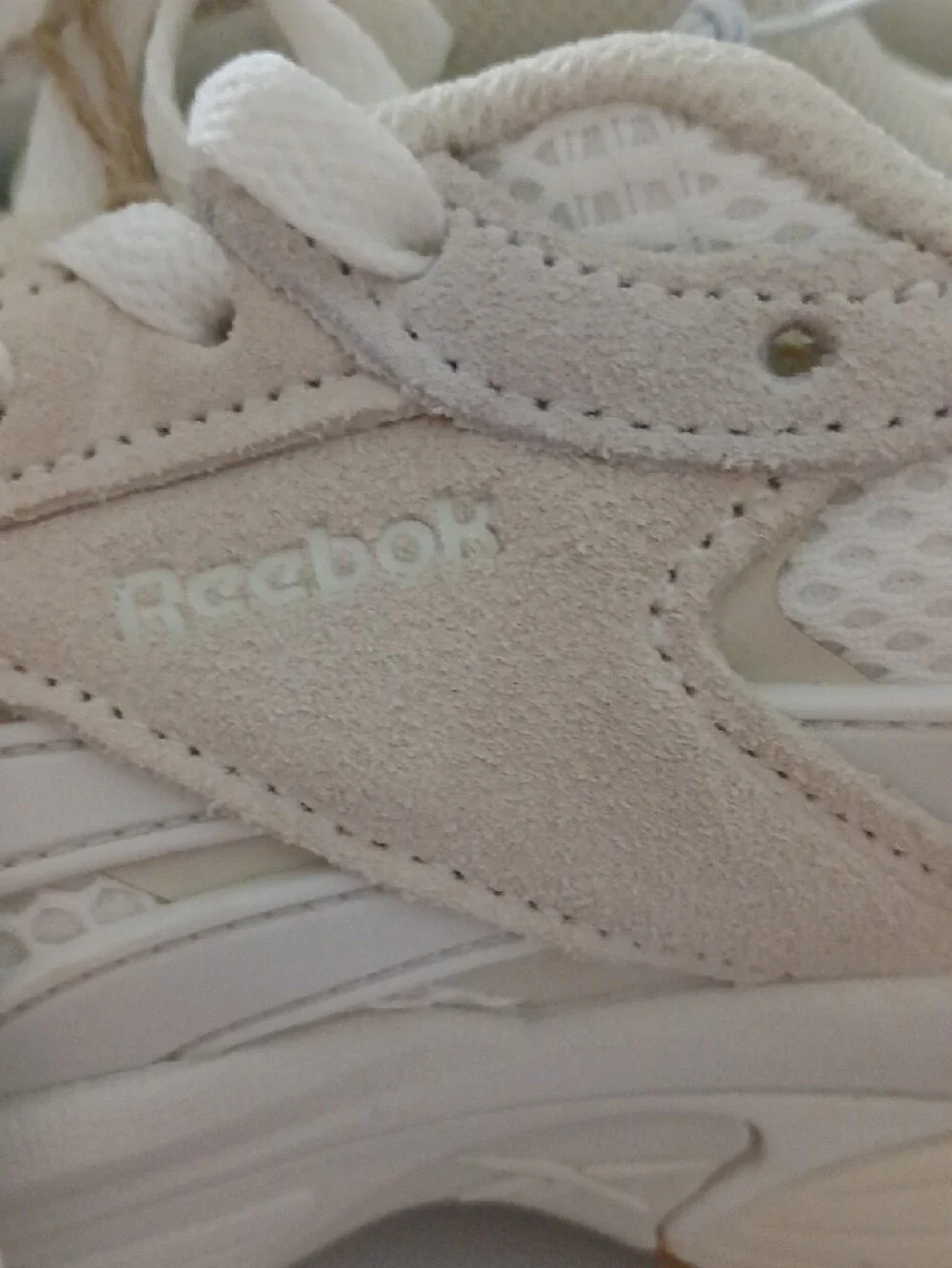 Reebok Women’s Off-White Lace-Up Athletic Sneakers